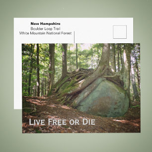 Live Free or Die New Hampshire-foto Briefkaart