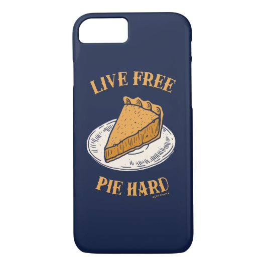 Live Free Pie Hard Case-Mate iPhone Case (Achterkant)