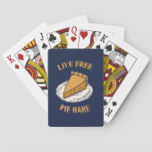 Live Free Pie Hard Pokerkaarten (Achterkant)