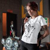 Live Free Ride Hard Motorcycle Biker Women's Light T-shirt