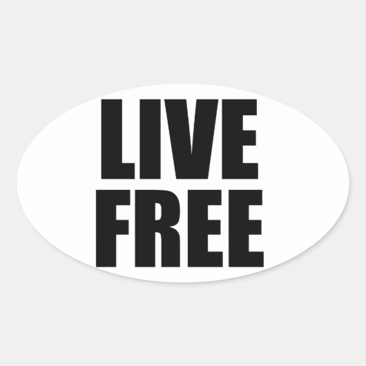 Live Free Sticker (Voorkant)