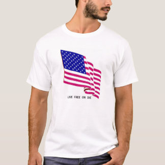 Live Free US Flag T-shirt
