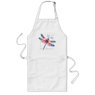 Live Freely - Dragonfly Kleurrijk Inspirerend Lang Schort