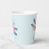 Live Freely - Dragonfly Kleurrijk Inspirerend Papieren Bekers (Links)