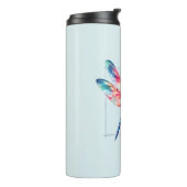 Live Freely - Dragonfly Kleurrijk Inspirerend Thermosbeker (Gedraaid links)
