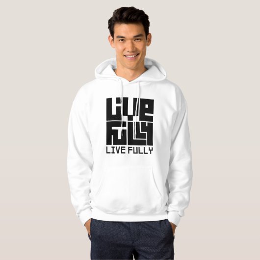 Live fully hoodie (Voorkant volledig)