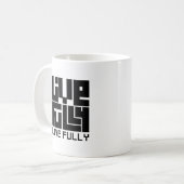 Live fully koffiemok (Voorkant links)