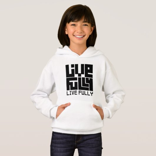Live fully sudadera (Voorkant volledig)