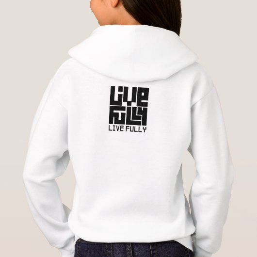 Live fully sudadera (Achterkant)