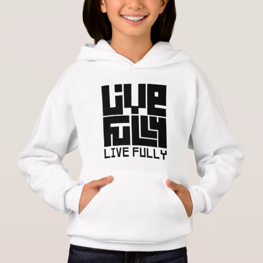 Live fully sudadera (Voorkant)