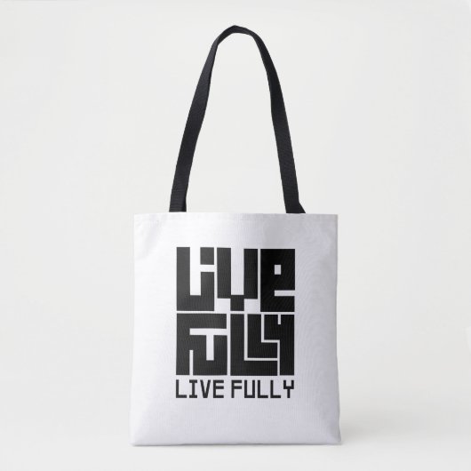 Live fully tote bag (Voorkant)