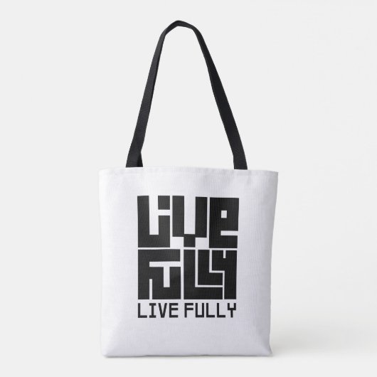 Live fully tote bag (Achterkant)