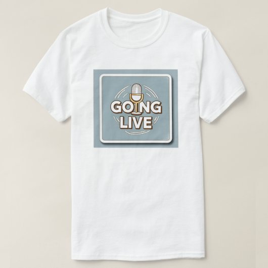 Live gaan - Content Creator T-shirt (Design voorkant)