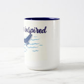 'Live geïnspireerd' Tweekleurige Koffiemok (Center)