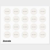 Live Gently Ronde Sticker – Soft Living Serie (Vel)