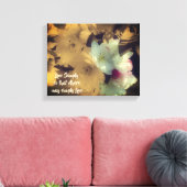Live Gewoon bloesems Inspirerend woorden Canvas Afdruk (Insitu (Woonkamer))