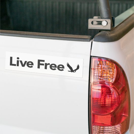 Live gratis, licht bumpersticker (Op Truck)