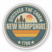 Live Gratis NH - Granite State Gift Sticker (Voorkant)