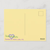 LIVE GRATIS REGENBOOG BRIEFKAART (Achterkant)