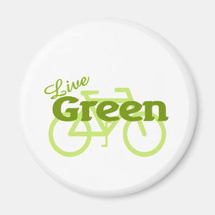 Live Green Bike Magneet