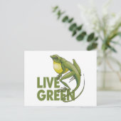 Live Green Briefkaart (Staand voorkant)