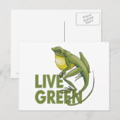 Live Green Briefkaart (Voorkant / Achterkant)