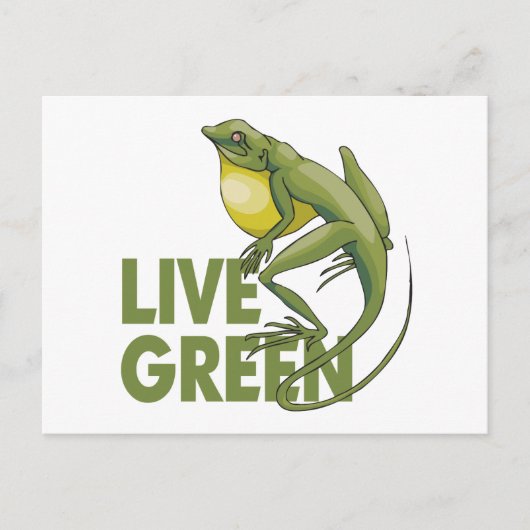 Live Green Briefkaart (Voorkant)