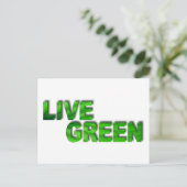 Live Green Briefkaart (Staand voorkant)