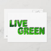 Live Green Briefkaart (Voorkant / Achterkant)