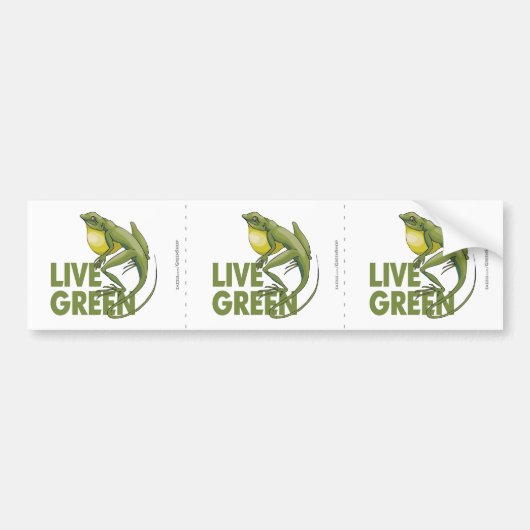 Live Green Bumpersticker (Voorkant)
