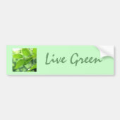 "Live Green"-Bumpersticker Bumpersticker (Voorkant)