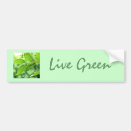 "Live Green"-Bumpersticker Bumpersticker