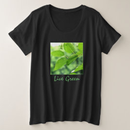 'Live Green' Dames' Plus-size T-shirt