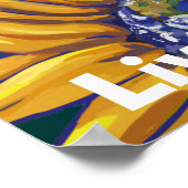 Live Green Earth Sunflower Poster (Hoek)