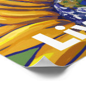 Live Green Earth Sunflower Poster (Hoek)