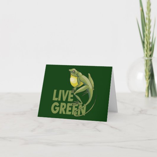 Live Green Feestdagen Kaart (Voorkant)