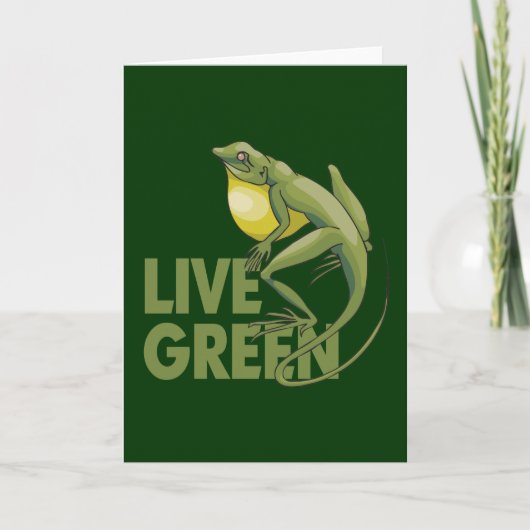 Live Green Feestdagen Kaart (Voorkant)