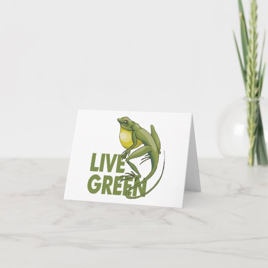 Live Green Feestdagen Kaart (Voorkant)