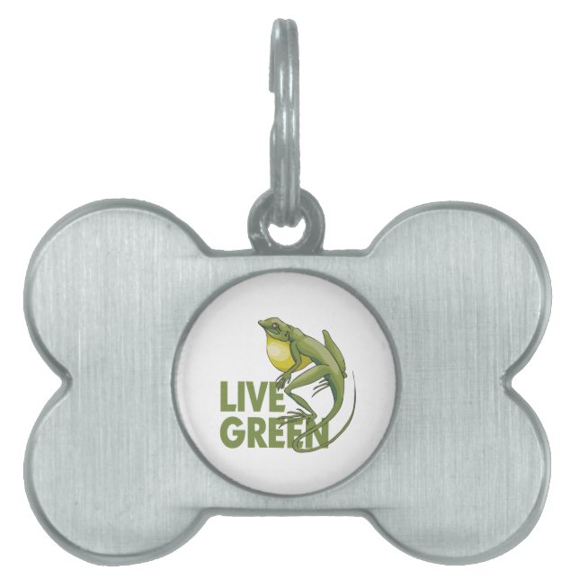 Live Green Huisdieren Naamplaatje (voorkant)