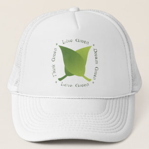 Live green, Love green, Think green, Dream green Trucker Pet