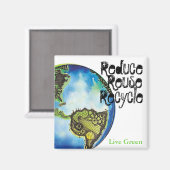 Live Green Magneet (Voorkant / Achterkant)