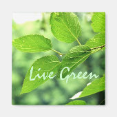 "Live Green" Magnet (Voorkant)