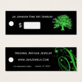 Live Green Merchandise Prijs Labels Mini Visitekaartjes (Voorkant /achterkant)