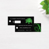 Live Green Merchandise Prijs Labels Mini Visitekaartjes (Bureau)