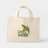 Live Green Mini Tote Bag (Voorkant)