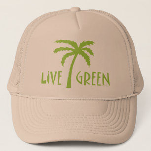 Live Green Palm Tree Trucker Pet