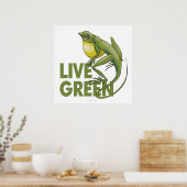Live Green Poster (Keuken)