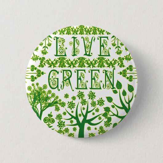Live Green Ronde Button 5,7 Cm (Voorkant)