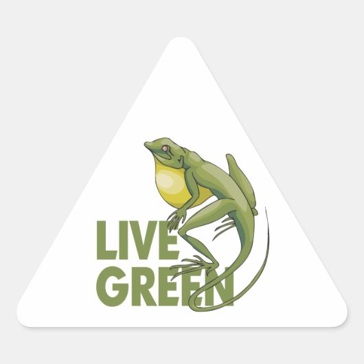 Live Green Sticker (Voorkant)
