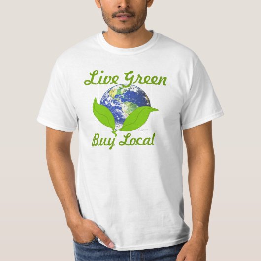 Live Green t-shirt (Voorkant)
